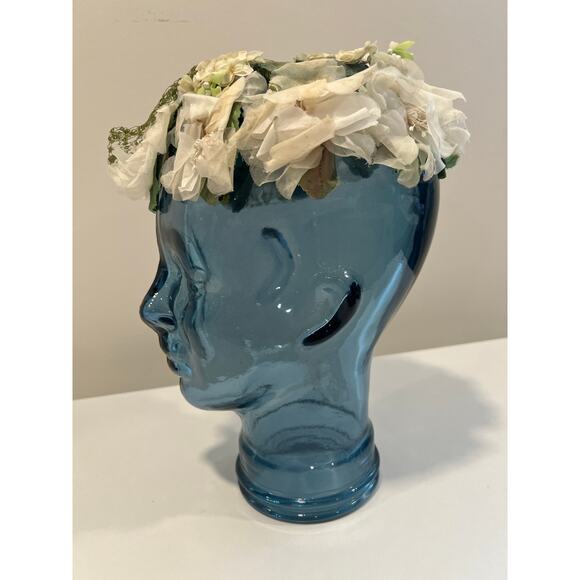 Vintage Pill Box Hat Garden Party Spring JL - Picture 2 of 7